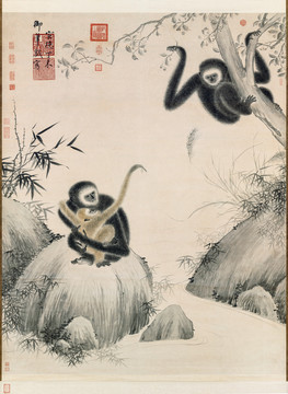 明宣宗朱瞻基戲猿圖