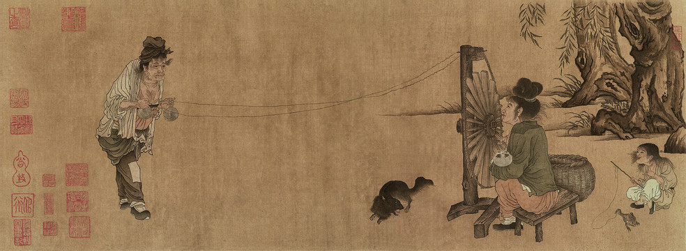 王居正紡車圖
