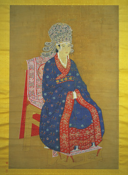 勾龍爽宋神宗后坐像