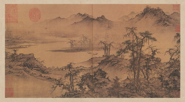 趙原林亭秋色圖