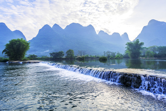 桂林遇龙河山水风光