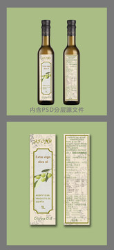 橄欖油瓶貼包裝設(shè)計(jì)