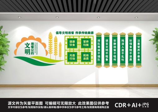 公筷公勺文化墻