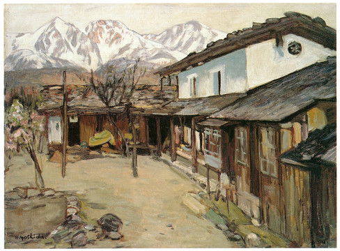 吉田博遣岳杓子岳