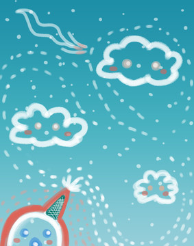 雪天云彩