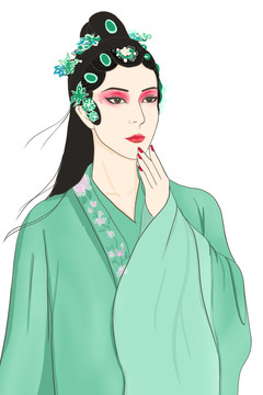 戲曲古風(fēng)京劇插畫