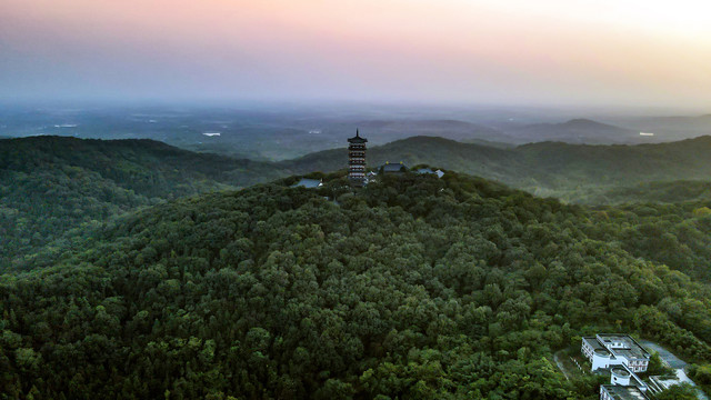 中国安徽合肥紫蓬山全景