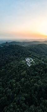 中国安徽合肥紫蓬山全景