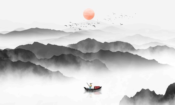 水墨山水畫