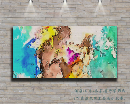 抽象油畫裝飾畫