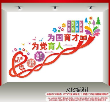 教師樓梯文化墻