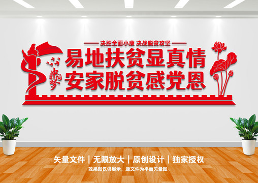 異地扶貧文化墻