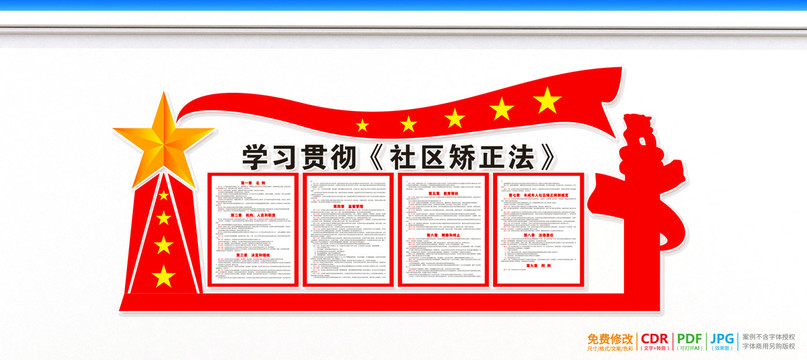 社區(qū)矯正法宣傳欄