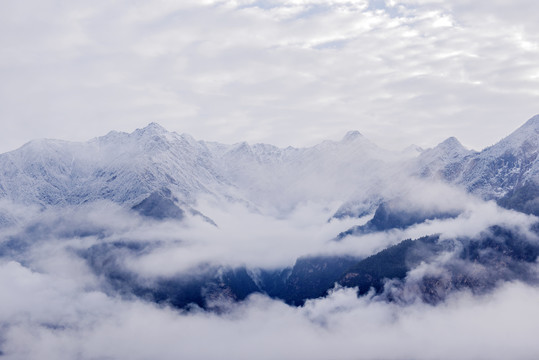 雪山1大山1丹巴1雾景