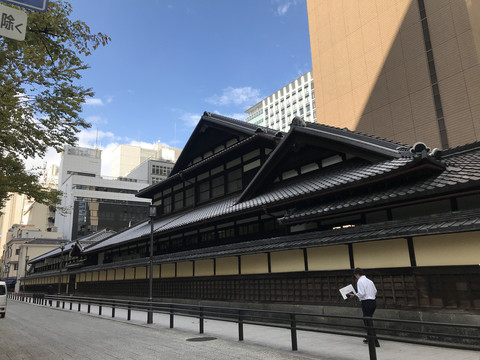 日本大阪街道古建筑