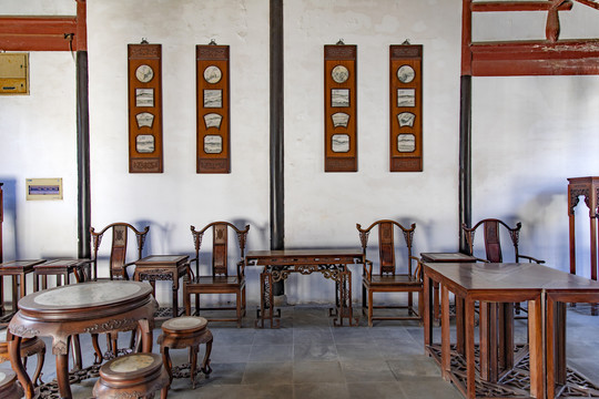 中式大厅红木家具