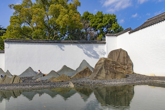 苏州博物馆水墨庭院