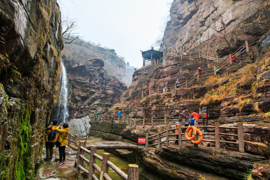 河南焦作云台山红石峡风光