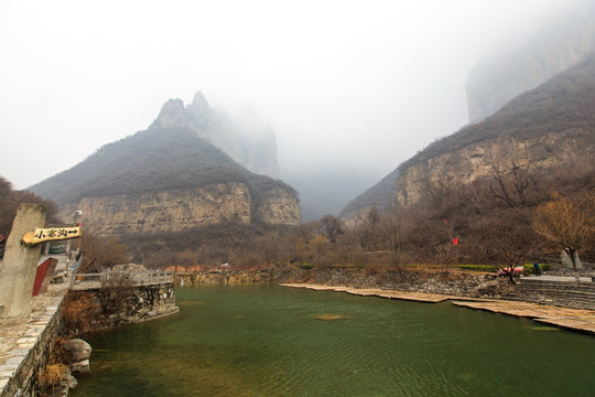 河南焦作云台山潭瀑峡风光