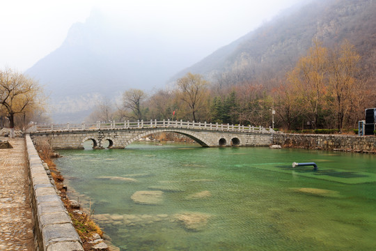 河南焦作云台山潭瀑峡潭水