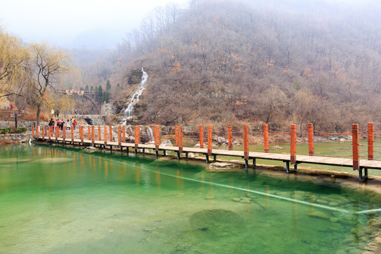 河南焦作云台山潭瀑峡潭水