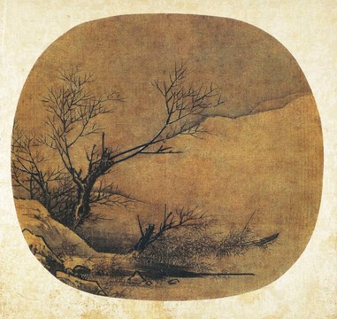 梁楷雪景山水圖