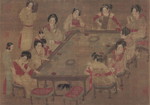 周昉宮樂圖