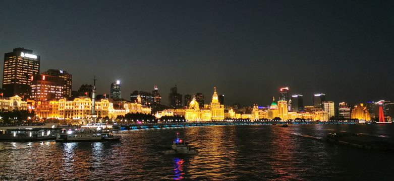 上海黄浦江沿岸夜景