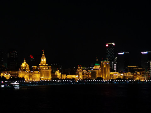 上海黄浦江沿岸夜景