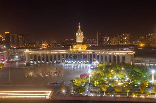 天津津湾广场夜景10