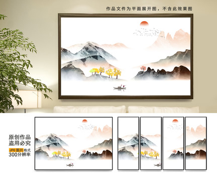 新中式裝飾畫