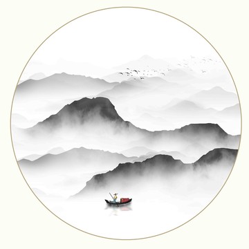 禪意水墨畫