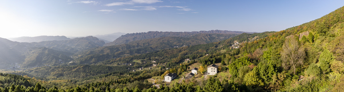 广元剑门关全景图