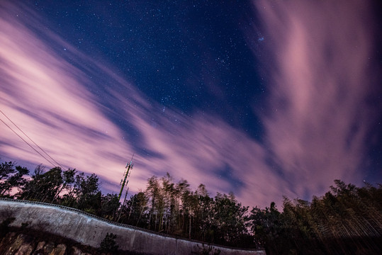 山顶星空