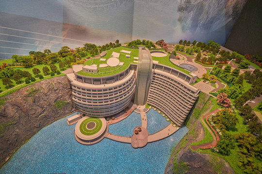 上海深坑酒店模型