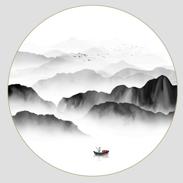 新中式山水画