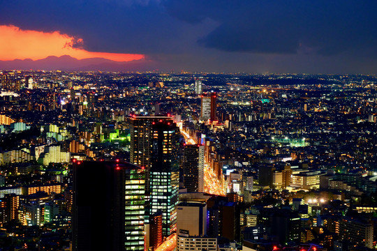 城市夜景燈光秀