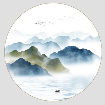 新中式山水畫