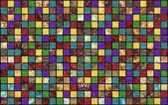 黑金花經(jīng)典3D馬賽克拼圖