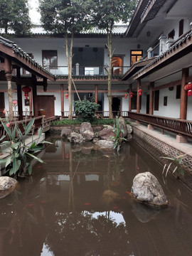 中式水景庭院