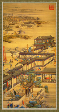 唐岱十二月令圖一月