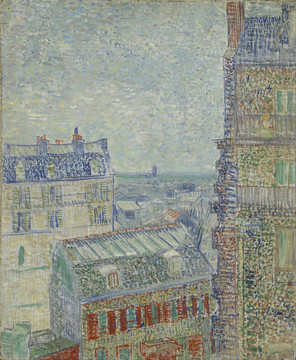 文森特·威廉·梵高从房间看巴黎景观