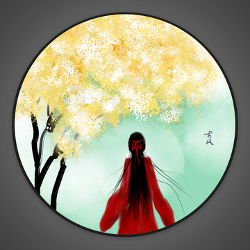 古風(fēng)美人插畫