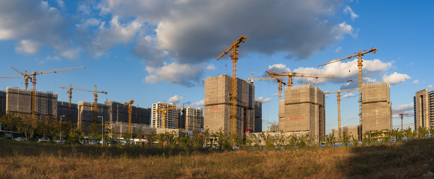 建造中的住宅区