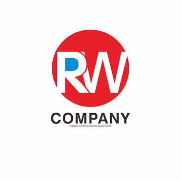RW字母標(biāo)志設(shè)計