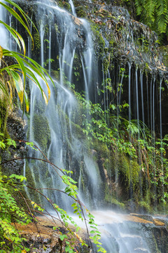 溪流瀑布1青山绿水1绿色生态