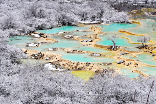 四川黄龙风景