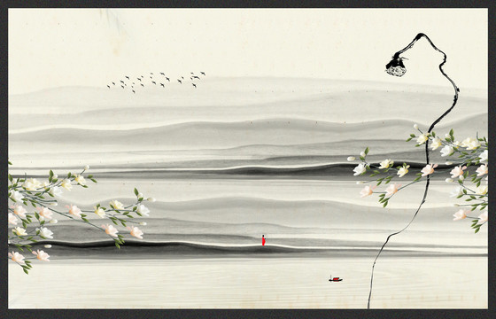 水墨山水畫