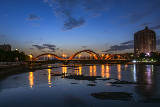 福建仙游木兰溪夜景