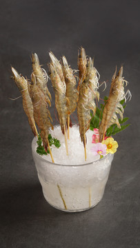 火锅虾串